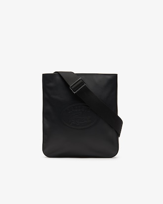 Men's L.12.12 Cuir Casual Embossed Lettering Leather Bag