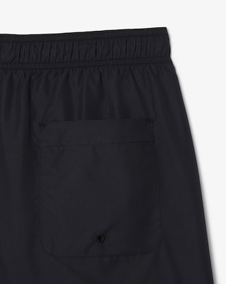 Mid Length Monochrome Swim Trunks
