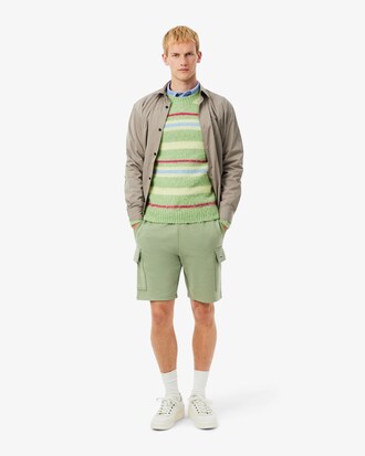 Cotton Fleece Cargo Shorts