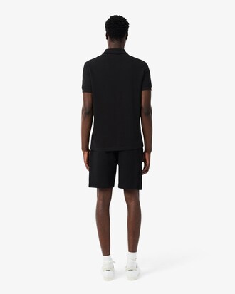 Regular Fit Logo Stripe Fleece Shorts