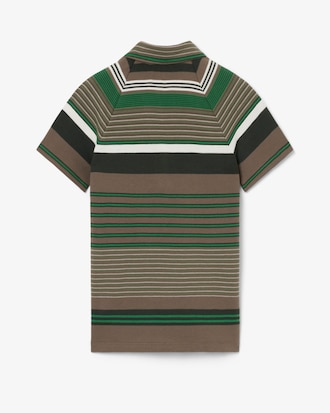 Runway Slim Fit Striped Piqu&eacute; Polo Shirt