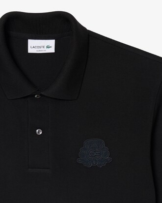 Classic Fit Embroidered Shield Piqu&eacute; Polo Shirt