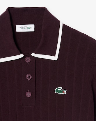 Short Sleeved Polo Collar Golf Sweater