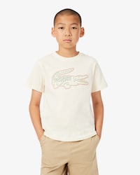 Crocodile Embroidery Cotton T-shirt