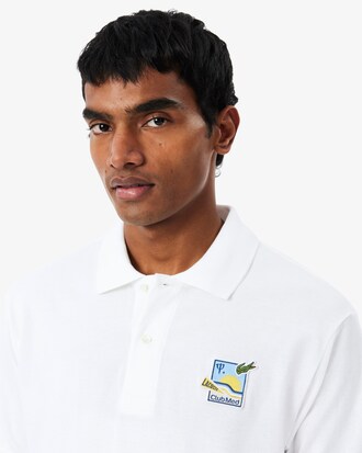 L.12.12 Lacoste x Club Med Badge Accent Polo Shirt