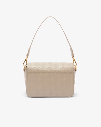 Maheki Embossed Leather Shoulder Bag