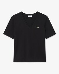 Relaxed Fit Soft Cotton V Neck T-shirt