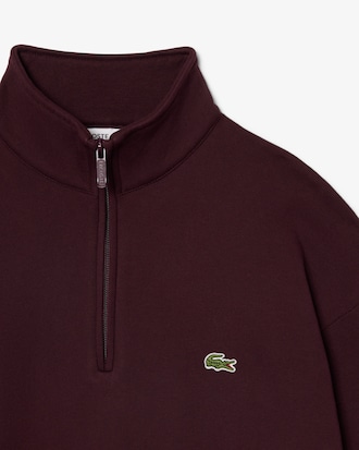 Fleece Zip Neck Sweatshirt