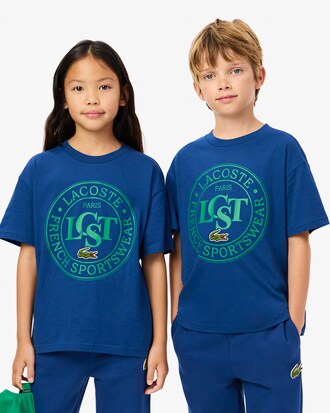 Contrast Badge Cotton T-shirt