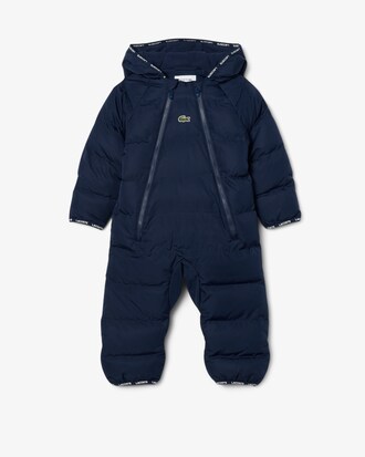 Infants&rsquo; Hooded Taffeta Pramsuit