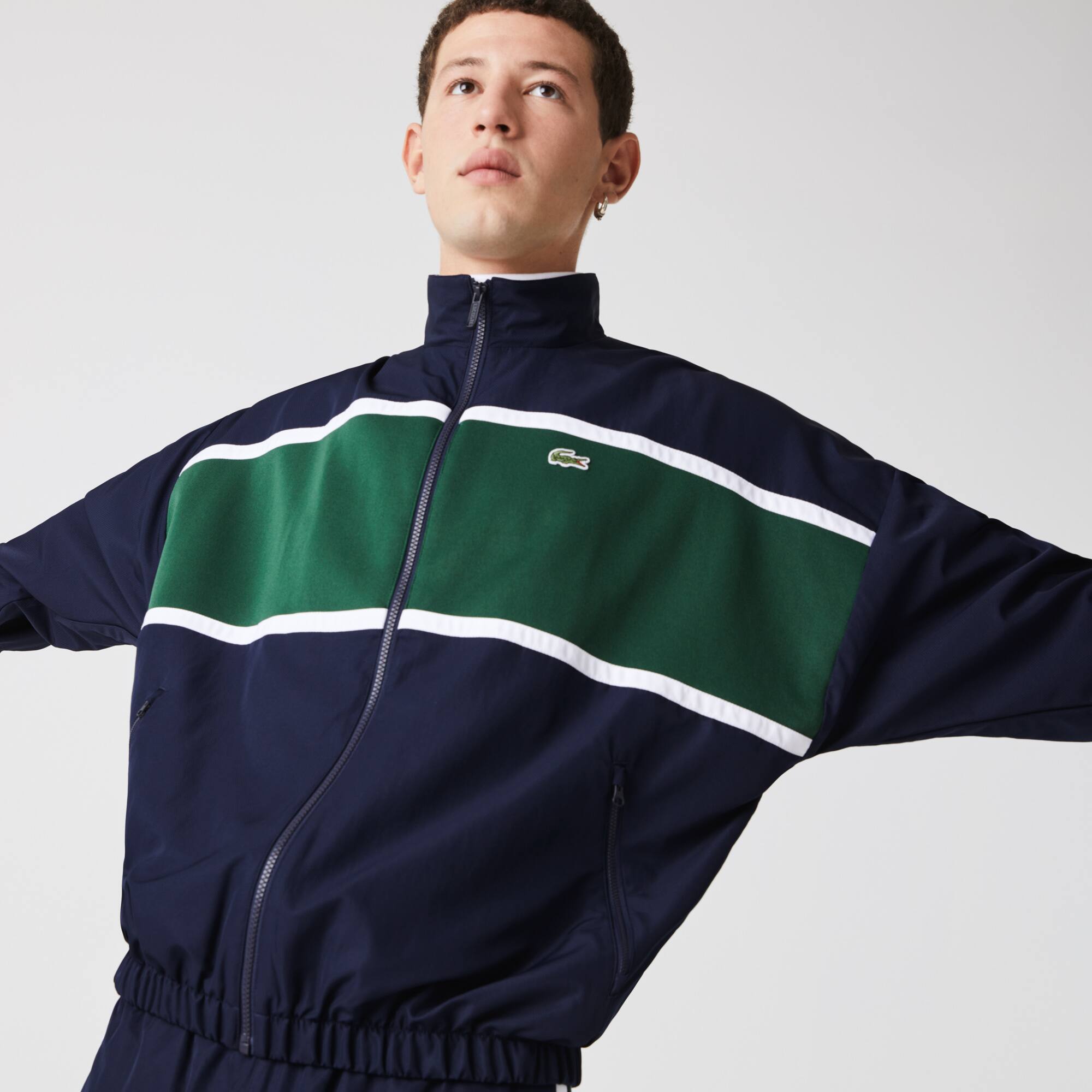lacoste side panel tracksuit