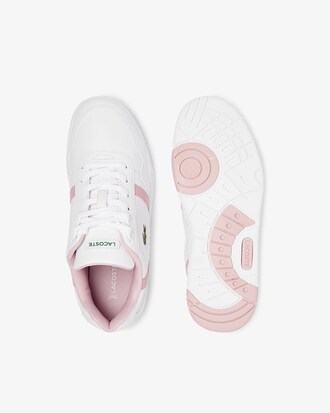 Women's T-Clip Leather and Synthetic Perforated Trainers
