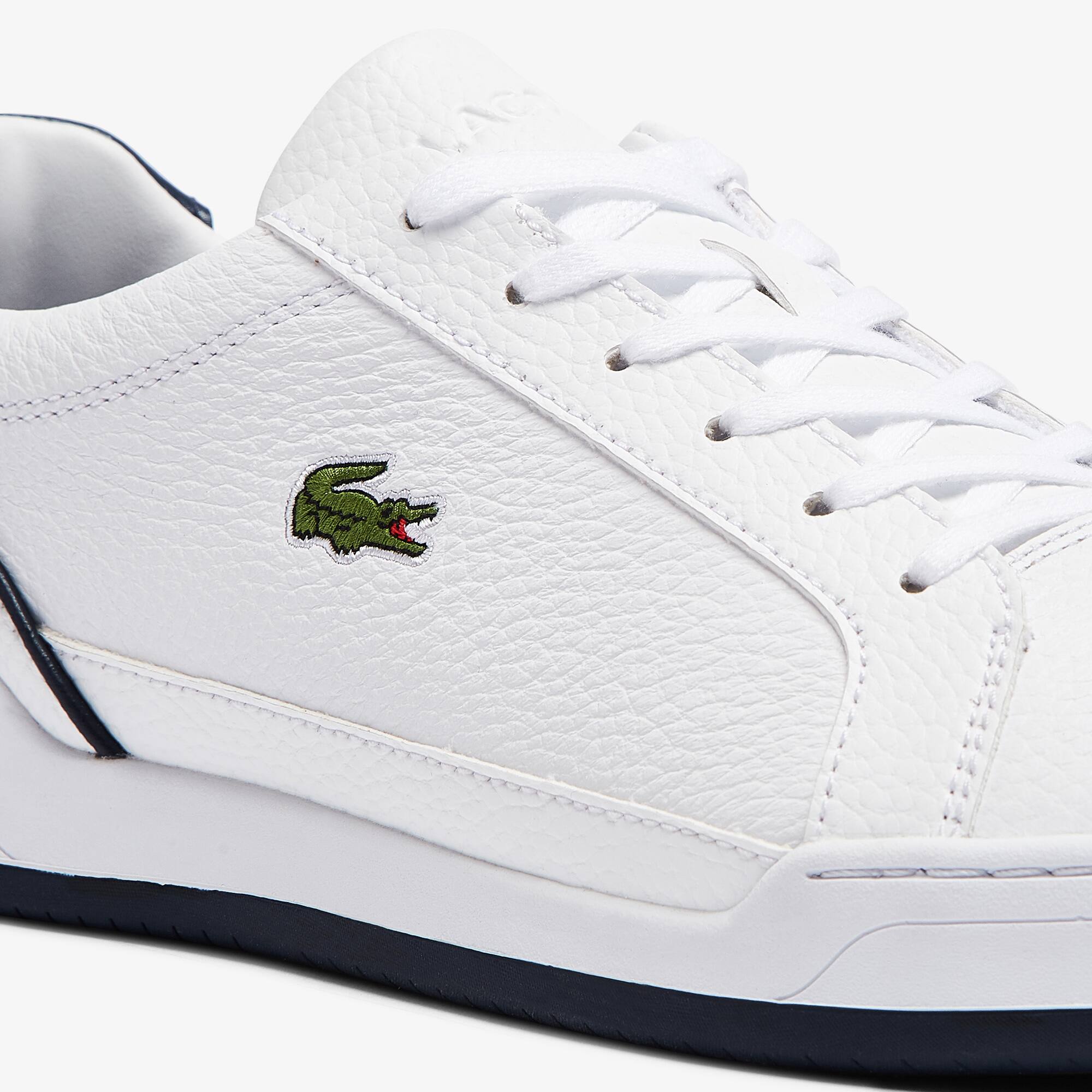 lacoste challenge leather trainer