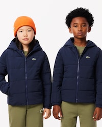 Hooded Taffeta Puffed Jacket