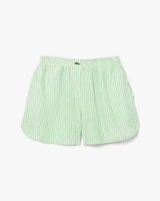 Loose Striped Linen Shorts