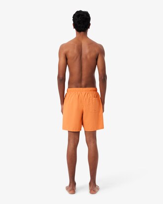 Mid Length Monochrome Swim Trunks