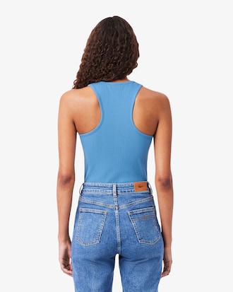 Slim Fit Ribbed Cotton Tank Top