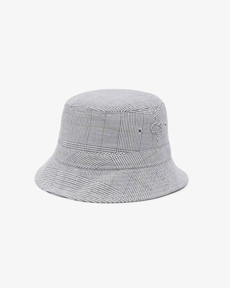 Double Face Plaid Cotton Bucket Hat