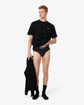 3-Pack Plain Cotton Logo Briefs