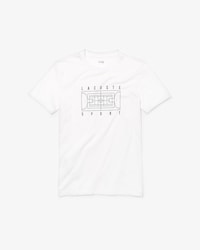 Men's Lacoste SPORT Crew Neck Print Tech Jersey Tennis T-shirt