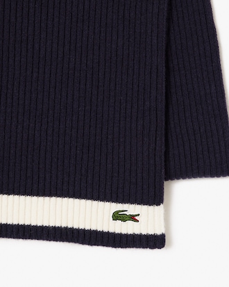 Ribbed Wool Scarf