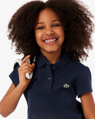Scalloped Collar Piqu&eacute; Polo Shirt