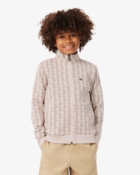 Zipped Monogram Fleece Hoodie