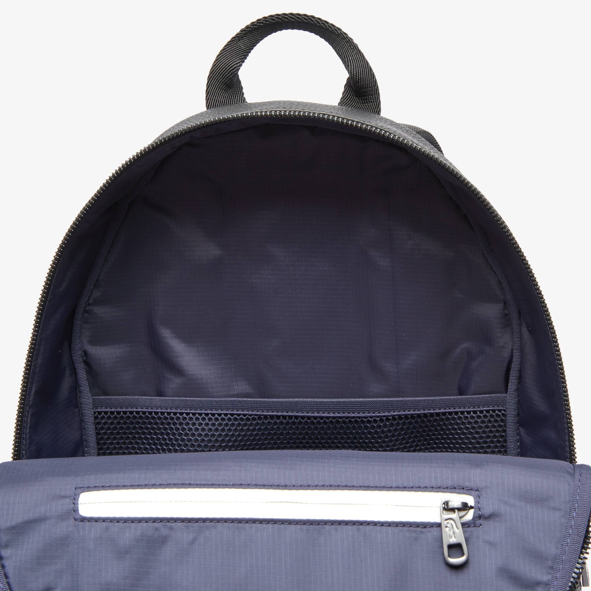 flat leather backpack