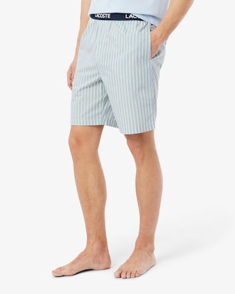 Striped Poplin Pajama Shorts