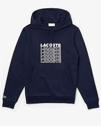 Men's Lacoste Letter Print Fleece Hoodie