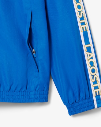 Colour-Block Logo Stripe Tennis Jacket