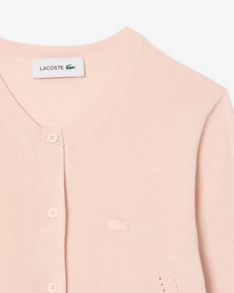 3D Rib Knit Cotton Cardigan
