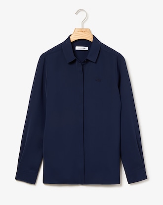 Women's Relaxed Fit Slit Flowing Shirt