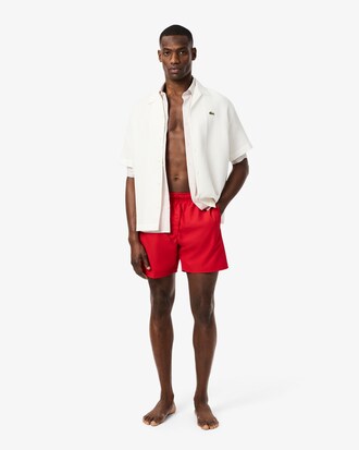 Mid Length Monochrome Swim Trunks