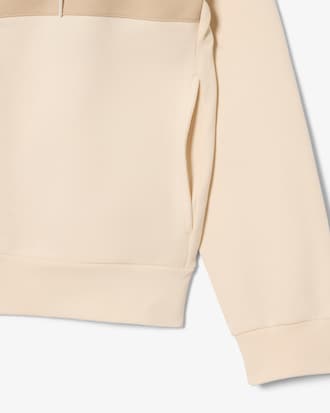 Colour-Block Zipped Hoodie