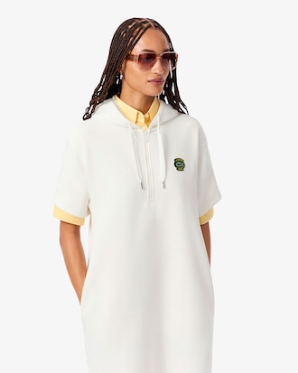 Hooded Piqué Dress