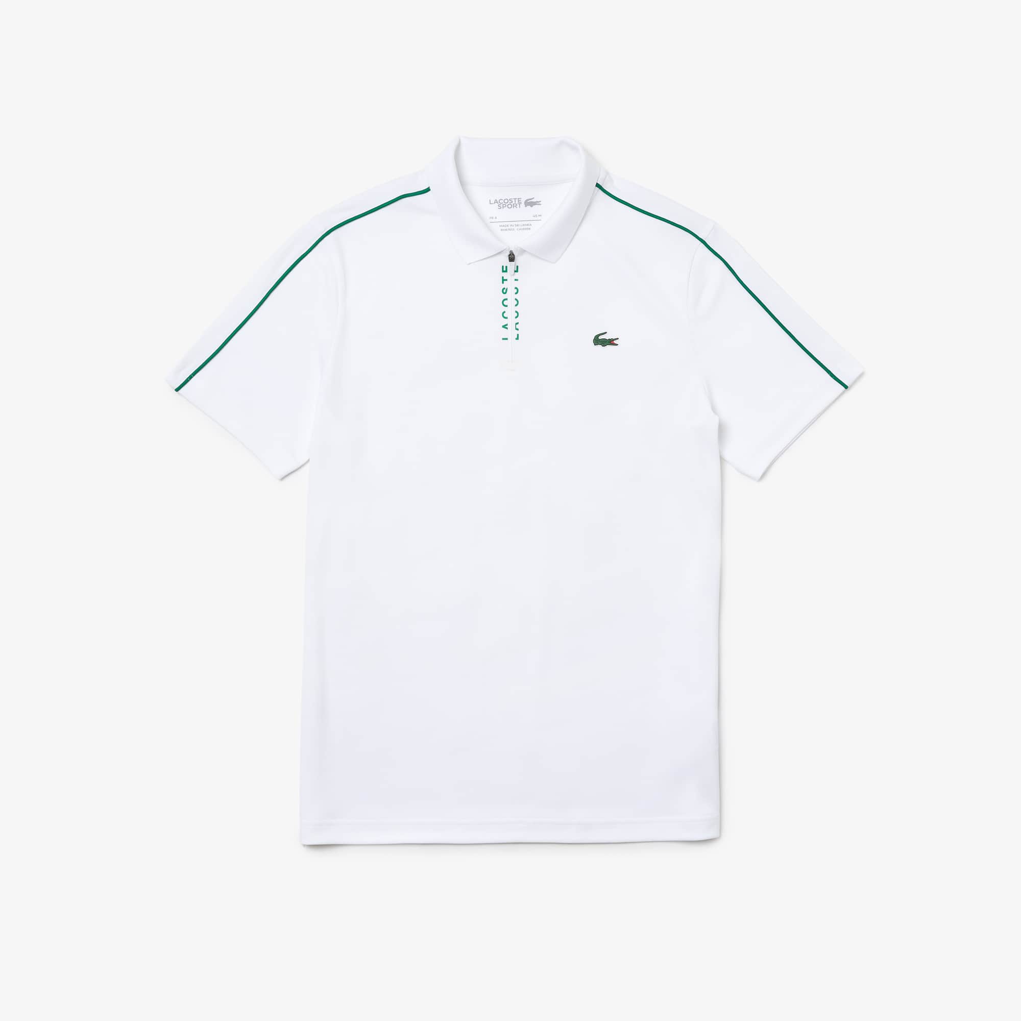 black and white lacoste shirt