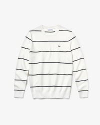 Men's Crew Neck Striped Cotton Sweater