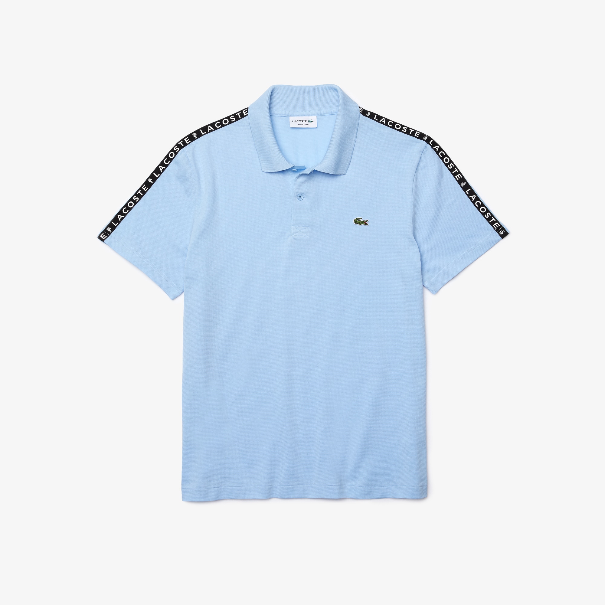 lacoste light blue polo
