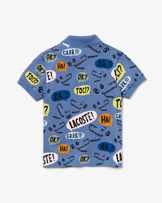 Boys' Lacoste Fun Design Cotton Piqu&eacute; Polo Shirt