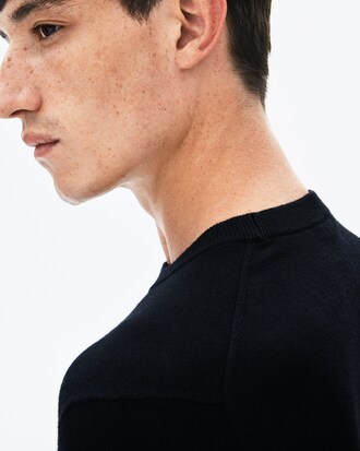 Men's Lacoste LIVE Crew Neck Cashmere And Cotton Sweater