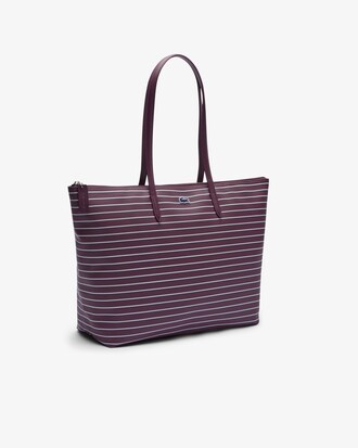 Large Striped L.12.12 Concept Tote