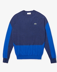 Men's Lacoste SPORT Colourblock Breathable Wool Golf Sweater