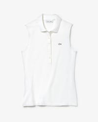 Women's Lacoste Slim Fit Stretch Mini Piqu&eacute; Polo Shirt