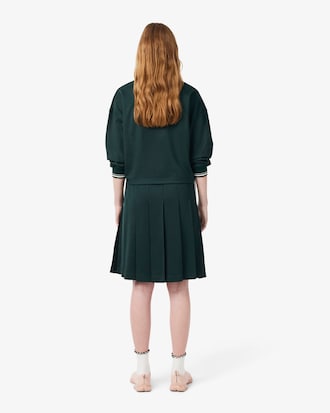 Pleated Interlock Piqu&eacute; Skirt