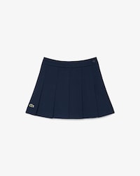 Pleated Cotton Twill Skirt