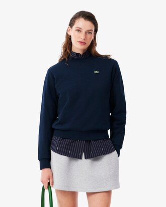 Relaxed Fit Fleece Crew Neck Sweatshirt