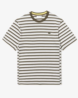 Men's Lacoste Motion Striped Ultra Fine Cotton Piqué T-shirt