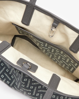 Women's Monogramme Small Coated Cotton Canvas Tote Bag