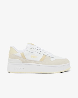 Women's T Clip Platform Suede Sneakers